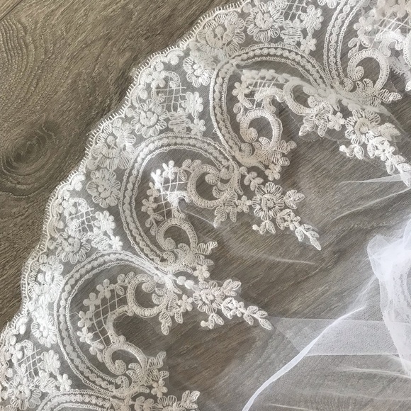 NWT cathedral length wedding veil - Picture 6 of 7